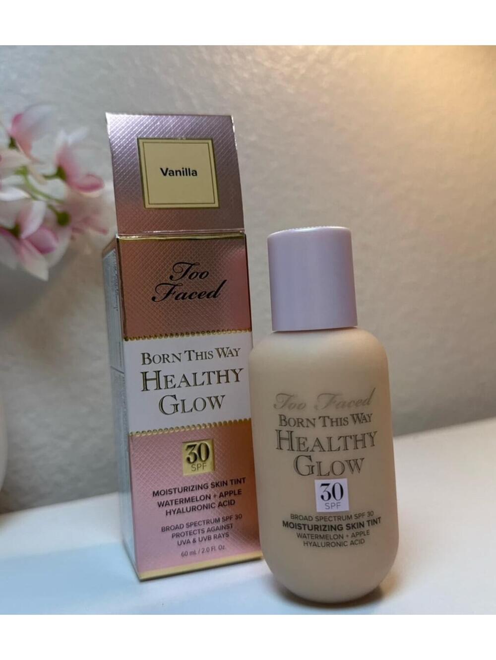 Too Faced-Vanilla-Born This Way Healthy Glow spf 30 Skin Tint Foundation